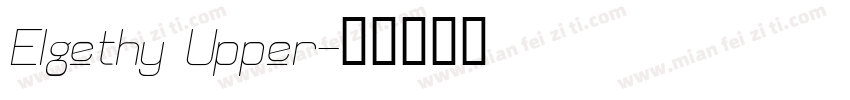 Elgethy Upper字体转换